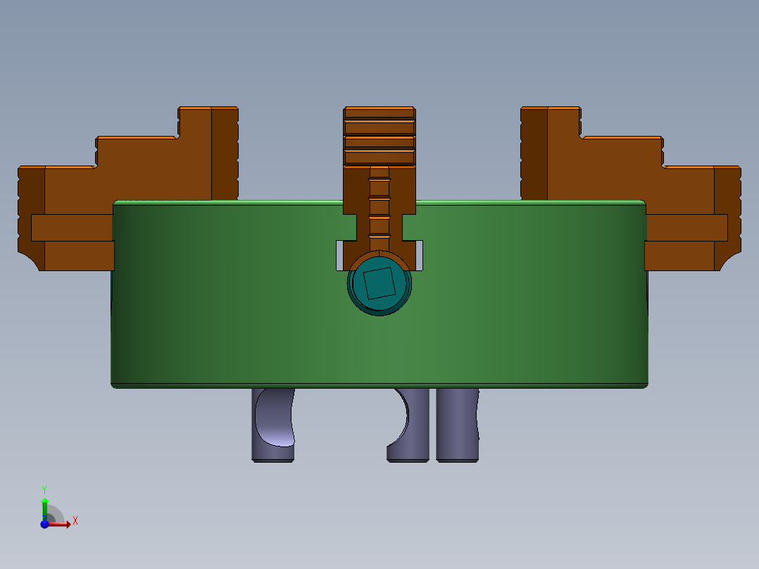 卡盘车床前视图
