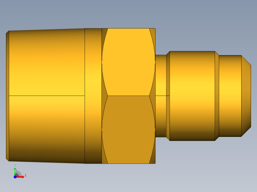 扩口式工业通用硬管接头Male Connector 48F-8-12前视缩略图