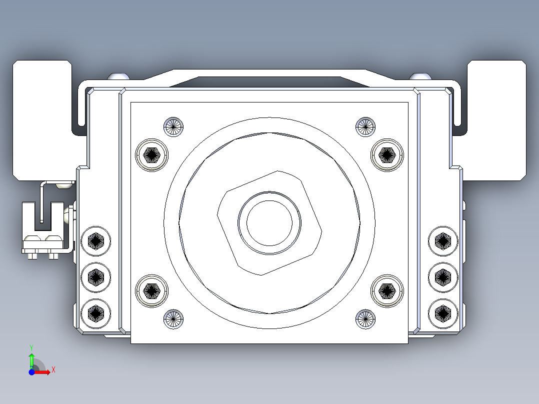 TPA-KNR-130E-2525C-L1450A1-M-H75-N3线性模块铝制底座前视图