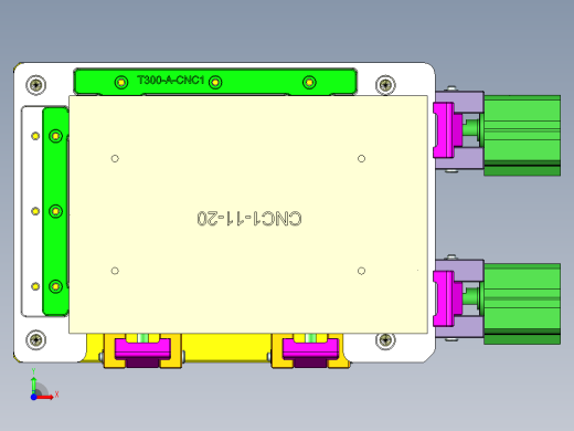 T300-A笔记本CNC工装夹具三维模型-CNC1前视缩略图