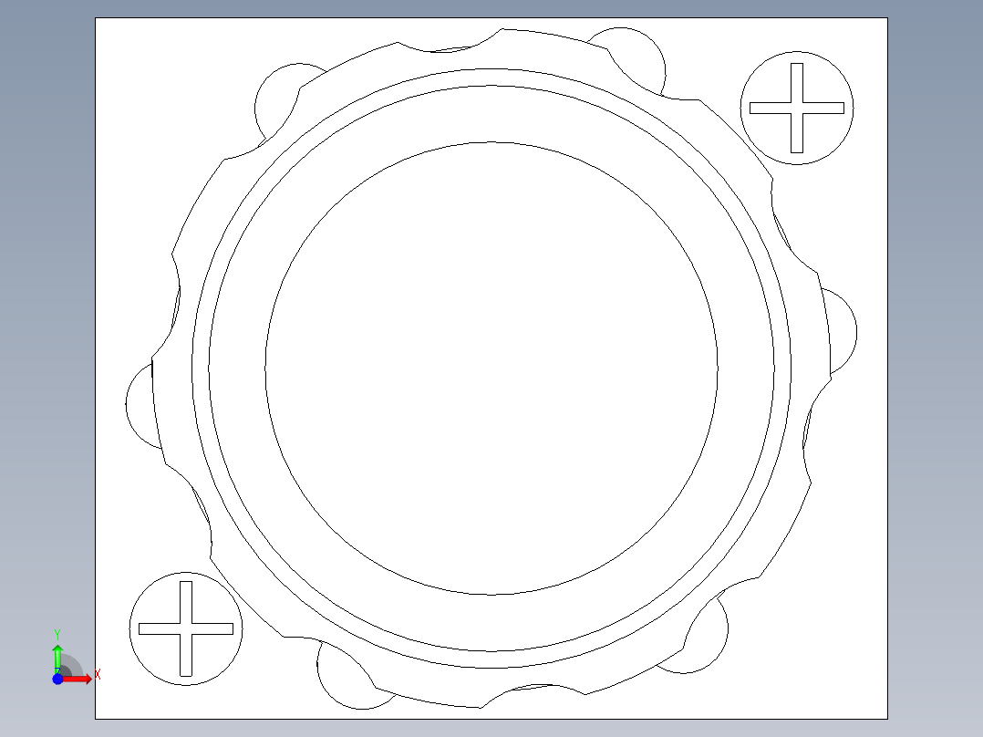 德力西电气LD11-25 纯白 圆平形前视图