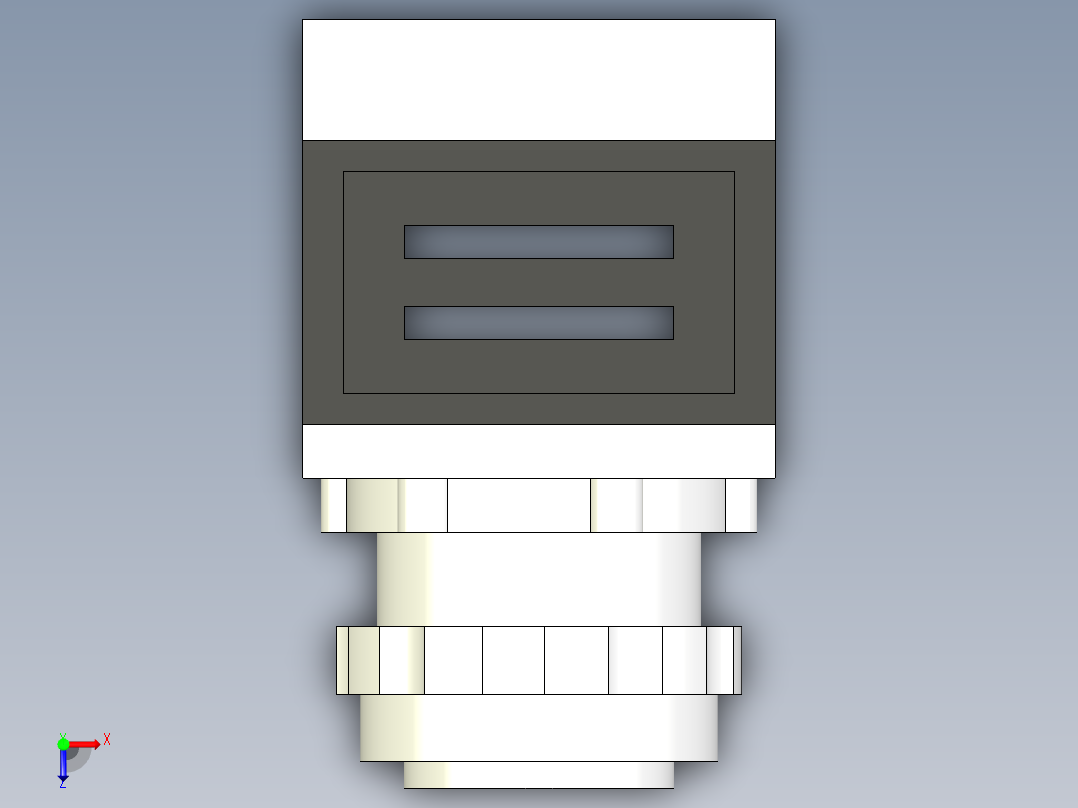 德力西电气LD11-25 纯白 圆平形俯视图