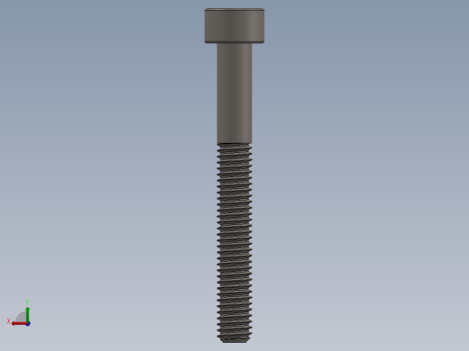 Screw_DIN_912_M3.5x30_A2.SLDPRT公制内六角螺钉后视缩略图