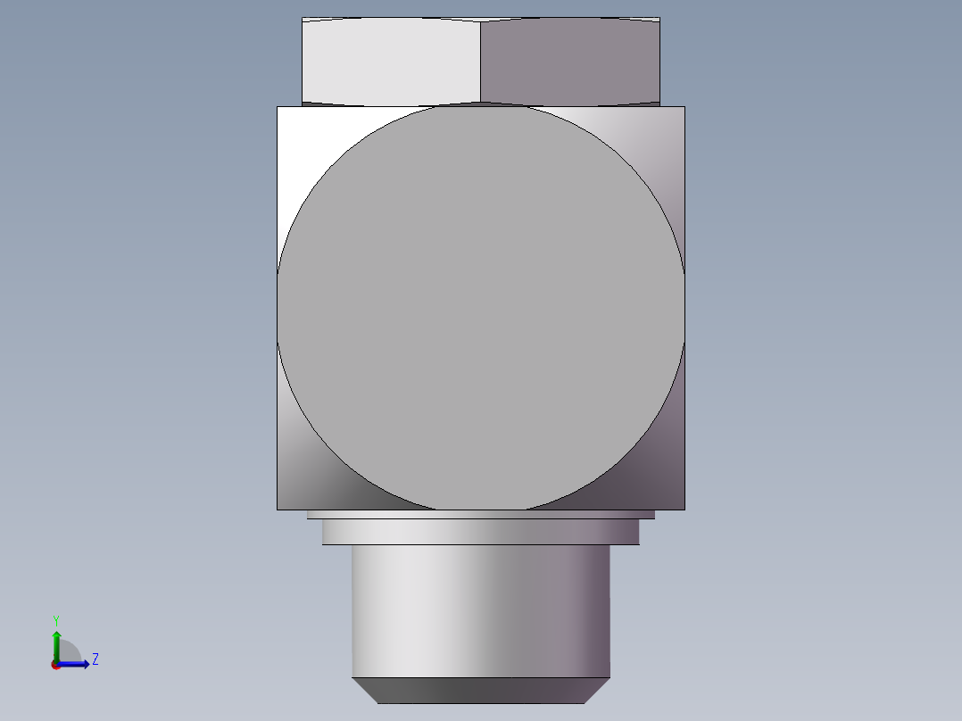 铰接式90度接头、1CI-30-26左视图