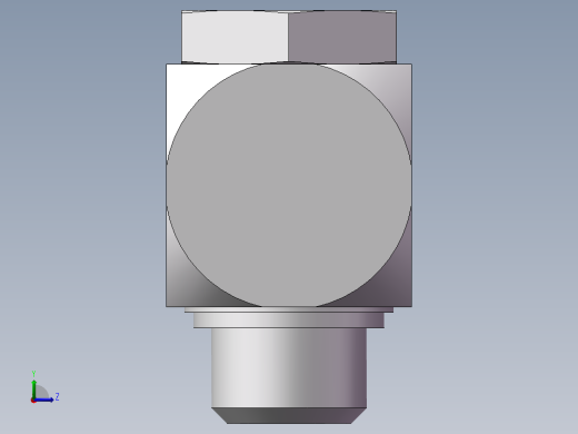 铰接式90度接头、1CI-30-26左视缩略图