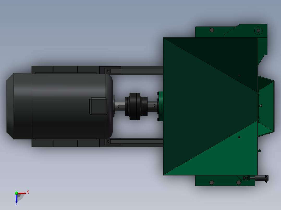 破碎机、锤式粉碎机俯视图