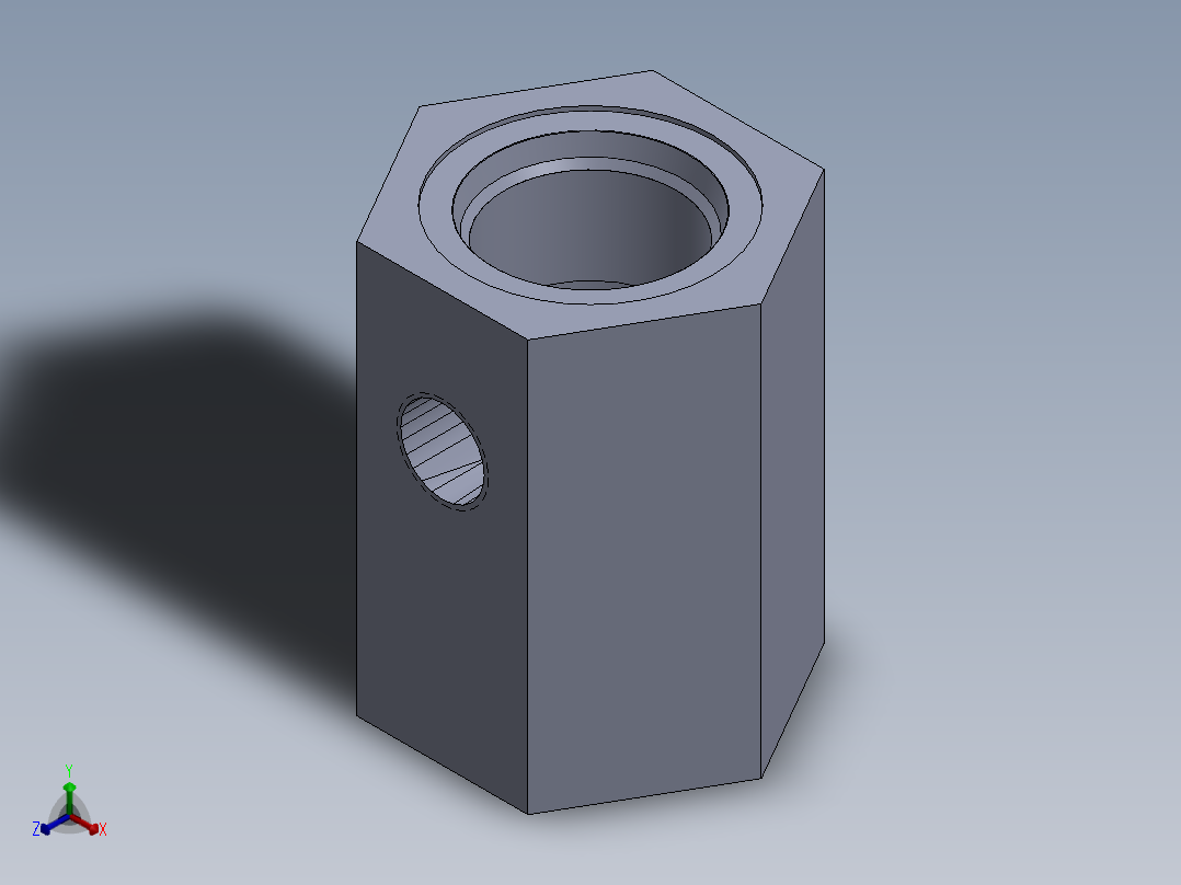 插装阀腔sv1-16-c-cavity-1.snapshot.1正等轴测图