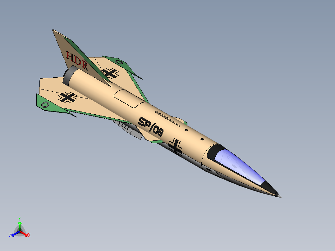 火箭(47)正等轴测图