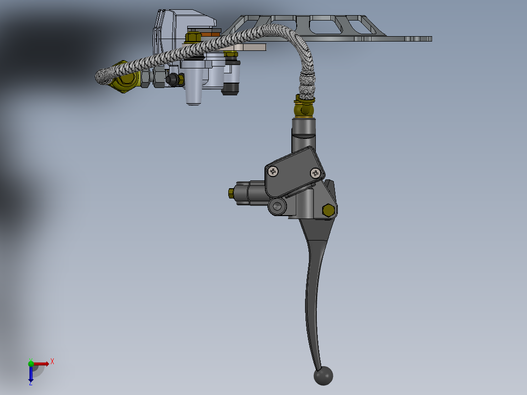 刹车系统(23)俯视图