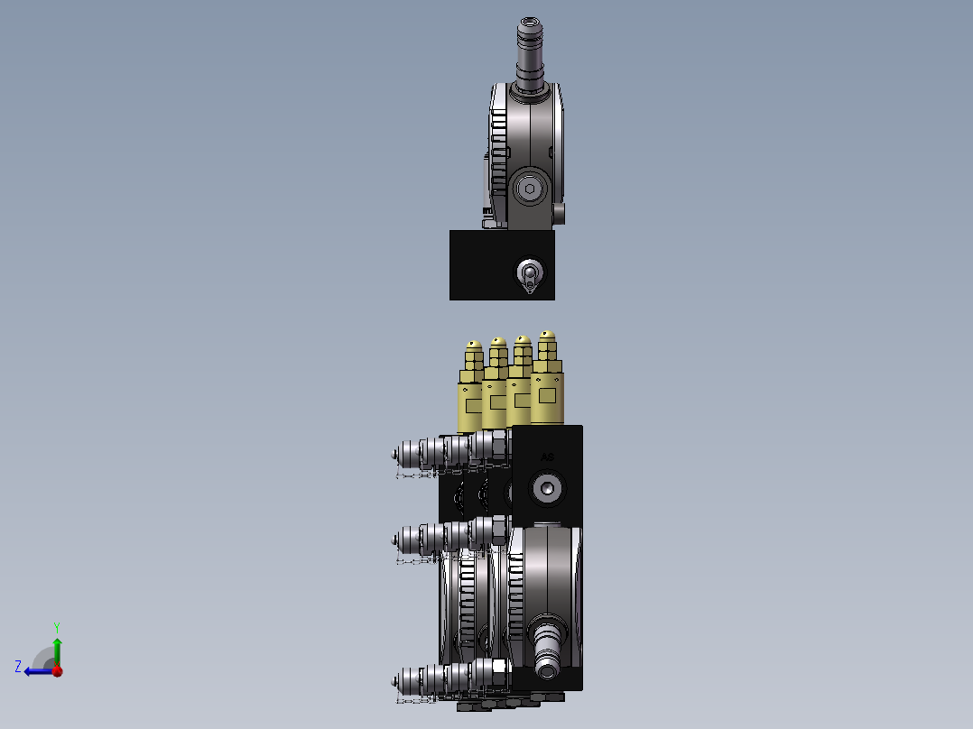 5款10000284529液压数据表模型右视图