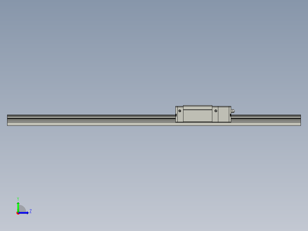 Y轴直线导轨线性滑轨HGH-CAHGH-HAHGH15CA1T400Z0CIE2左视图