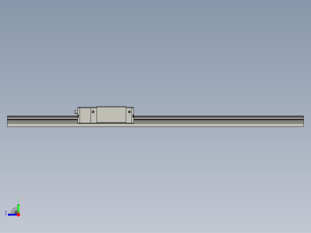 Y轴直线导轨线性滑轨HGH-CAHGH-HAHGH15CA1T400Z0CIE2右视图