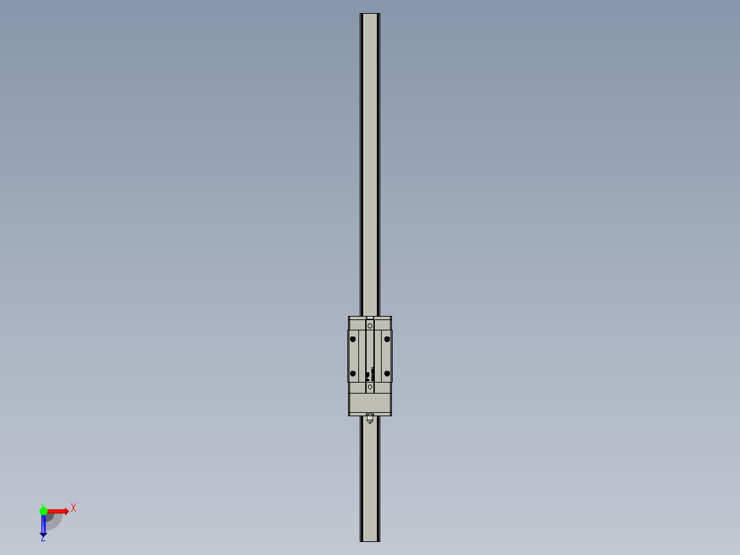 Y轴直线导轨线性滑轨HGH-CAHGH-HAHGH15CA1T400Z0CIE2俯视图