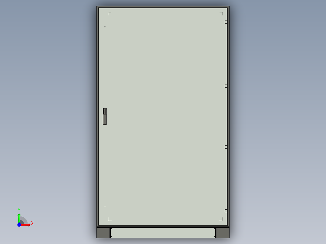 电气面板单元前视图