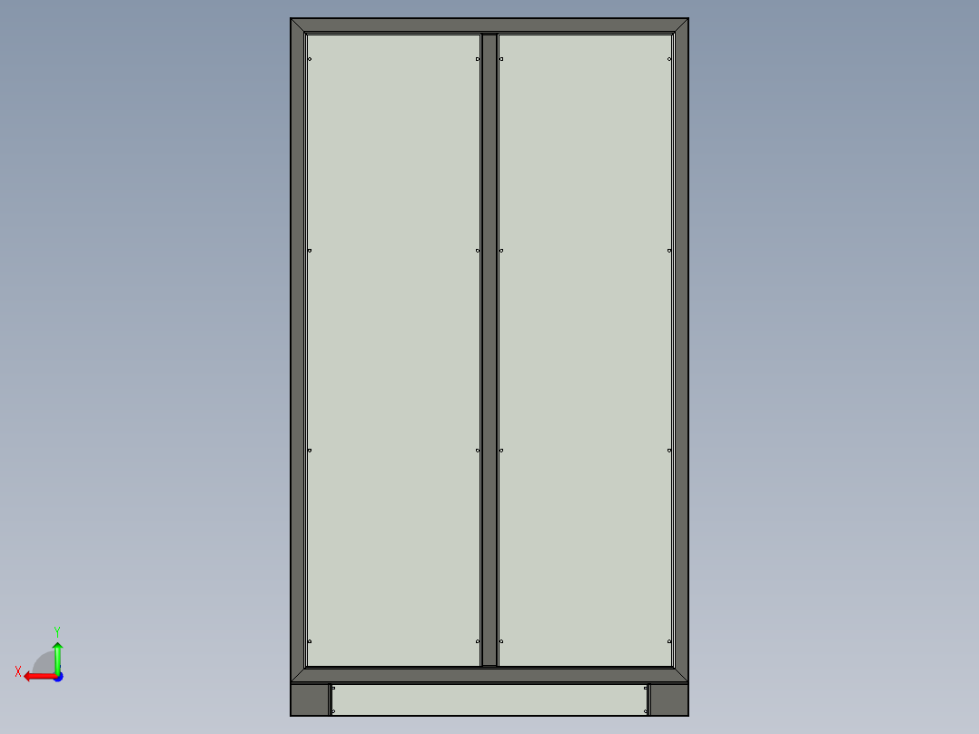 电气面板单元后视图