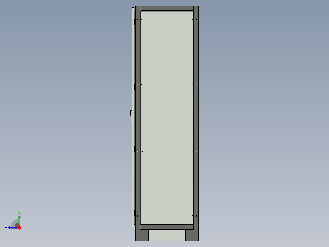 电气面板单元右视图