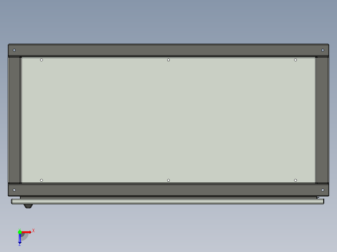 电气面板单元俯视图