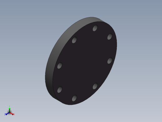 FLANGE-BLIND_DN125_PN10_U-PVC正等轴测缩略图