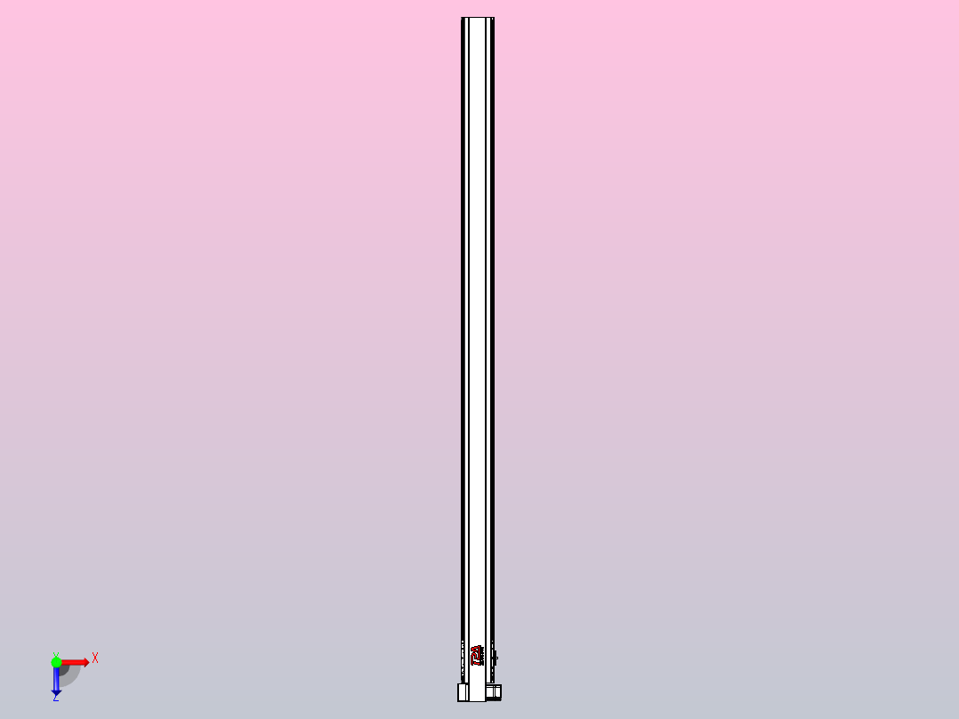 皮带直线轴半封闭可选导轨TPA-HNB-120D-110-L2200-LP-C-P40-N3俯视图