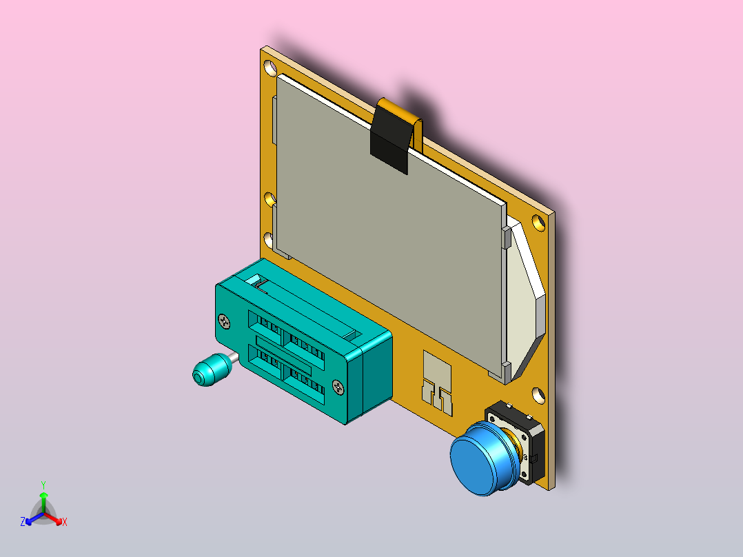 AVR晶体管测试仪主视图