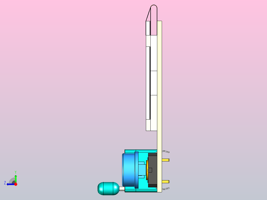 AVR晶体管测试仪右视图