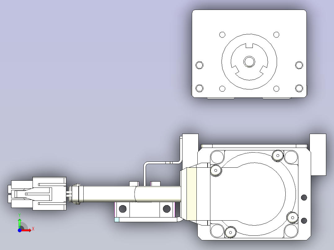 kk50-150A1-F0带MSMD012G1A电机前视图