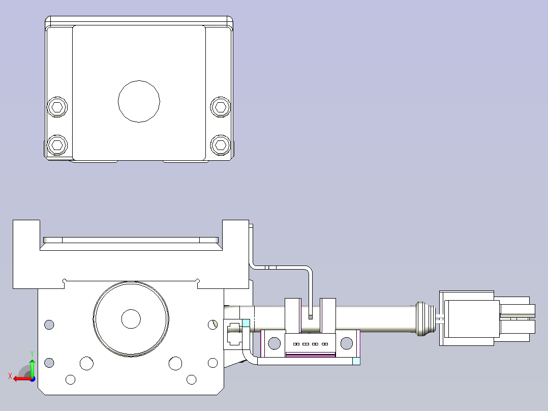 kk50-150A1-F0带MSMD012G1A电机后视图