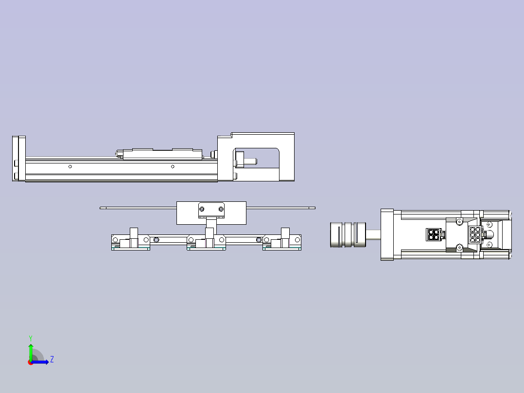 kk50-150A1-F0带MSMD012G1A电机左视图