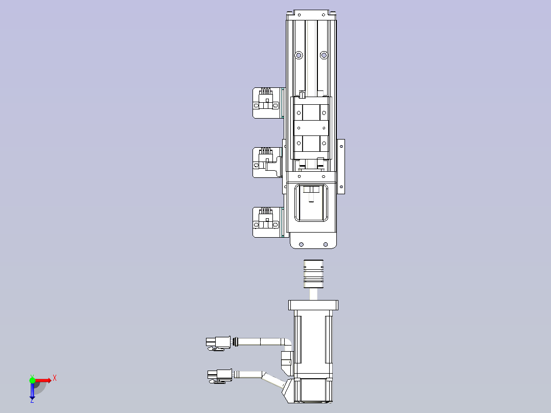 kk50-150A1-F0带MSMD012G1A电机俯视图