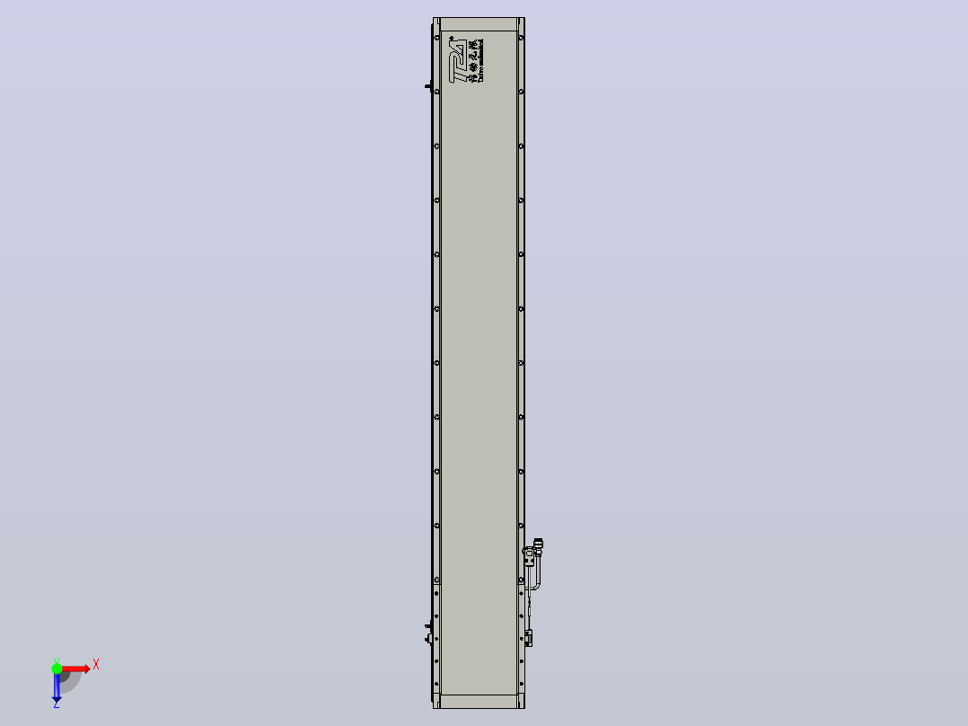 直驱直线电机轴TPA-LNP2-200-55C4-1-L1200-3-C-05-N3俯视图