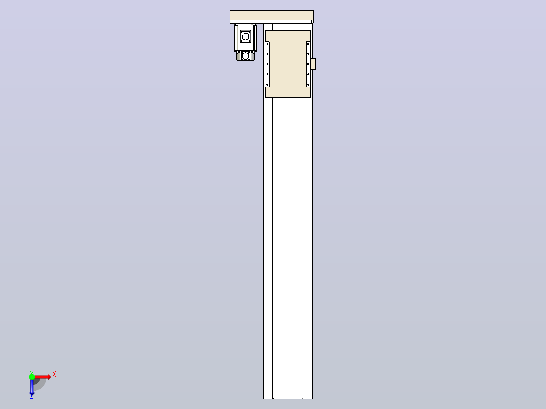 滚珠丝杠直线轴带导轨全封闭TPA-HCR-220D-3210C-L1300-MR-C-P1K-N3俯视图
