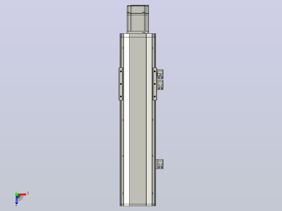 MT100BS半封闭丝杆滑台[MT100BS.L#.250.BC.P20.C3]俯视图