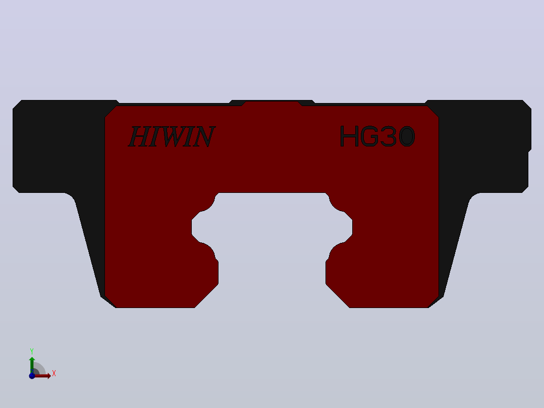 滑块HGW30HA（HIWIN）前视图