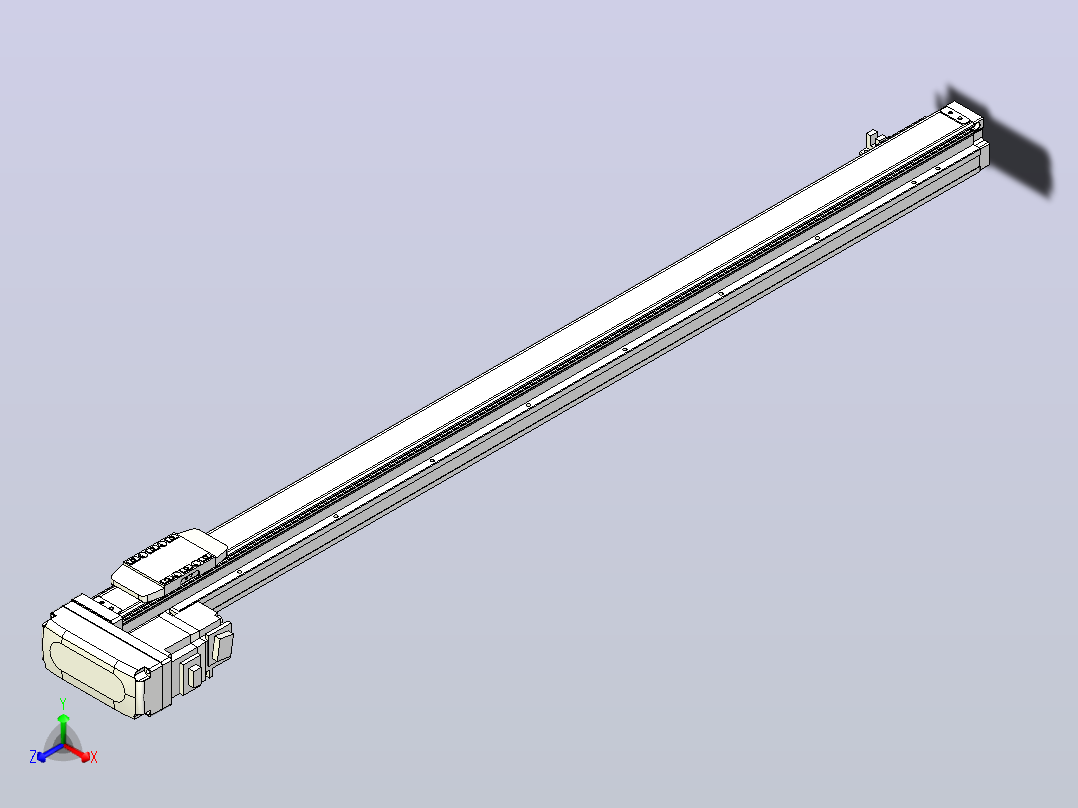滚珠丝杠直线轴内置导轨TPA-GCR-40-1210C-L750-ML-M10-N3主视图