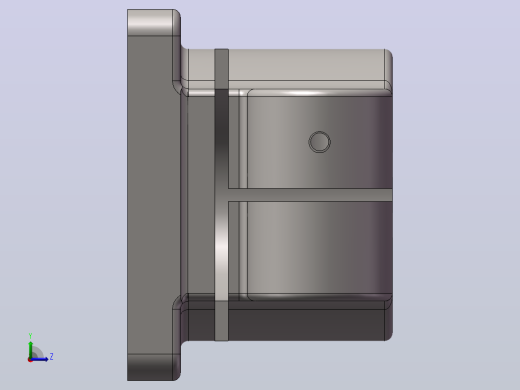 左支座零件夹具加工工艺设计（SW+CAD+说明书+工艺卡）左视缩略图