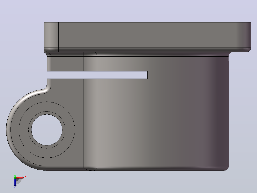 左支座零件夹具加工工艺设计（SW+CAD+说明书+工艺卡）俯视图