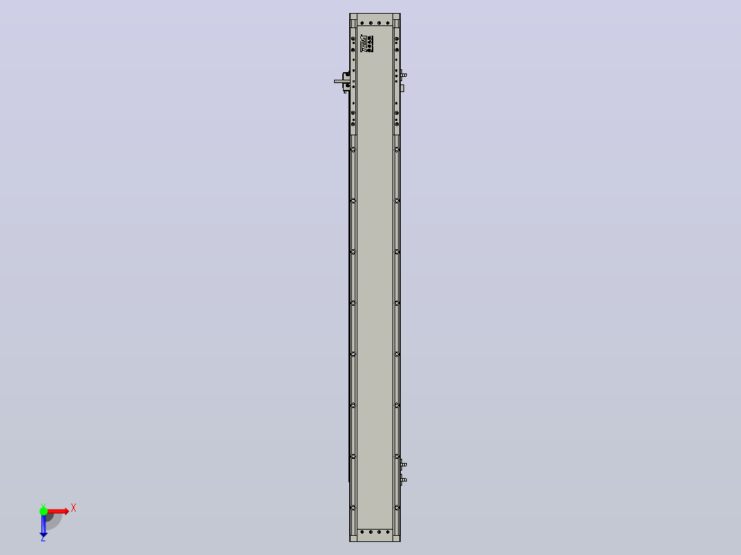 直驱直线电机轴TPA-LNP3-120-35C4-1-L900-3-C-10-N3俯视图