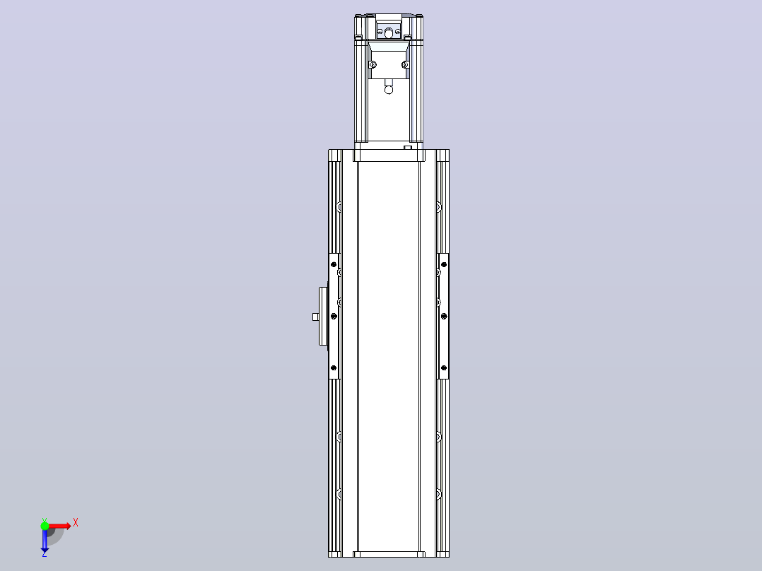 日规模组半封闭丝杆TPA-HNR-105D-1610C-L100-M-C-P40-N3俯视图