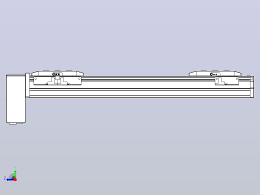 皮带直线轴双滑块型TPA-GCBS-50-P42-L100-RP-M10-N3右视缩略图
