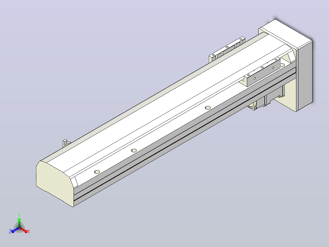 MTH12标准螺杆滑台[MTH12-L#-400-BM-P10-C3]主视图