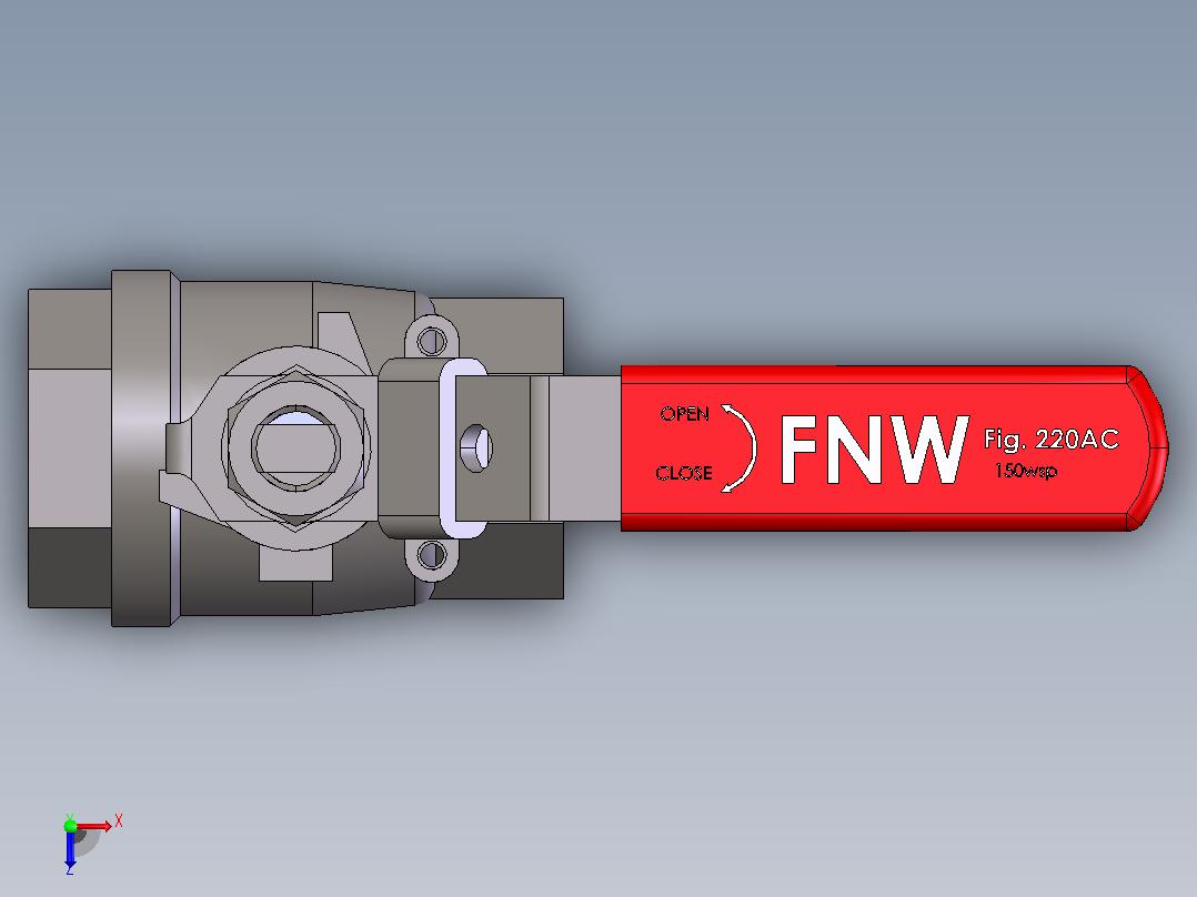 球阀、蝶阀FNW-FNW220ACG俯视图