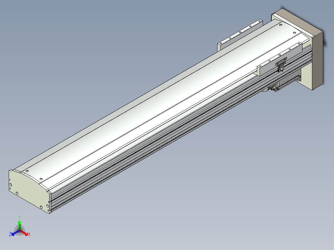 日规模组半封闭丝杆TPA-HNR-220D-3210C-L1050-MP-C-P1K-N3主视图