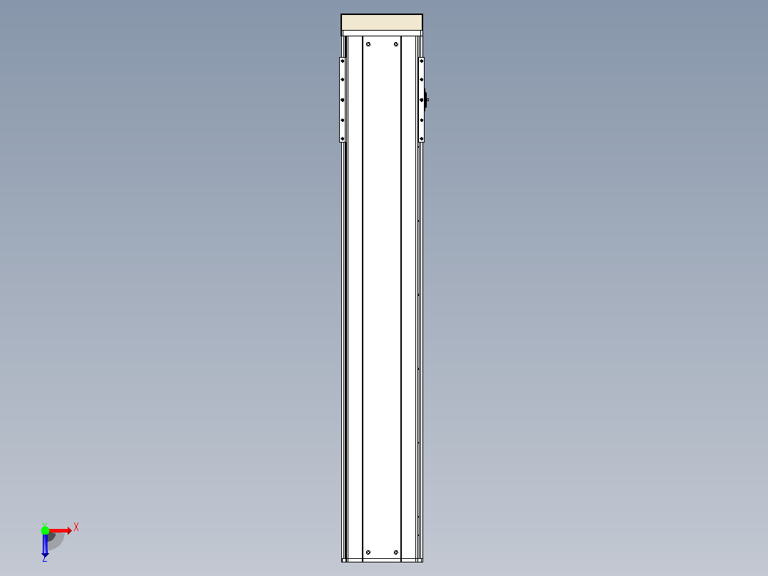 日规模组半封闭丝杆TPA-HNR-220D-3210C-L1050-MP-C-P1K-N3俯视图