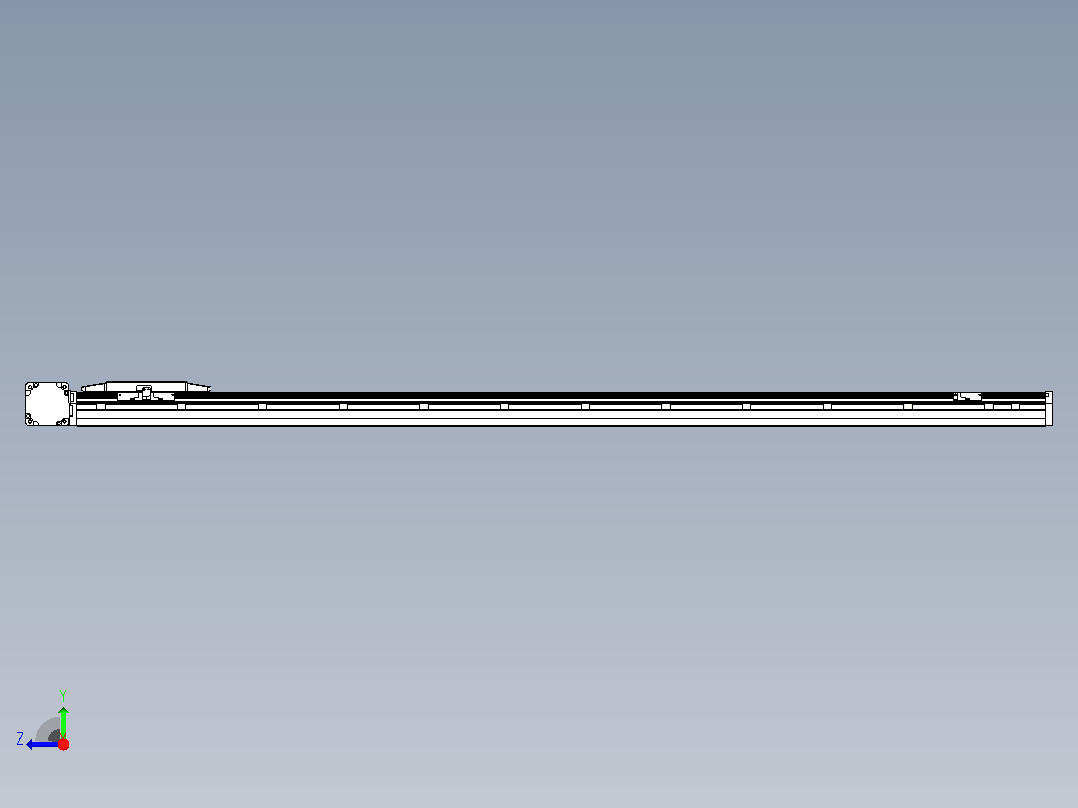 机器人皮带驱动直线轴TPA-GCB-150-P80-L1500-DL-M75-N3右视图