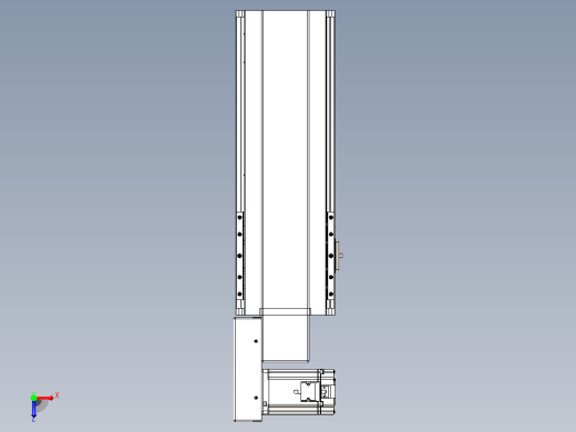 皮带直线轴半封闭可选导轨TPA-HNB-175D-140-L250-ML-Y-P75-N3俯视缩略图