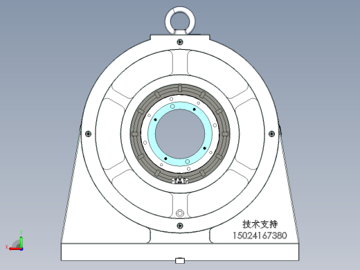 NF-400油压圆盘尾座后视缩略图
