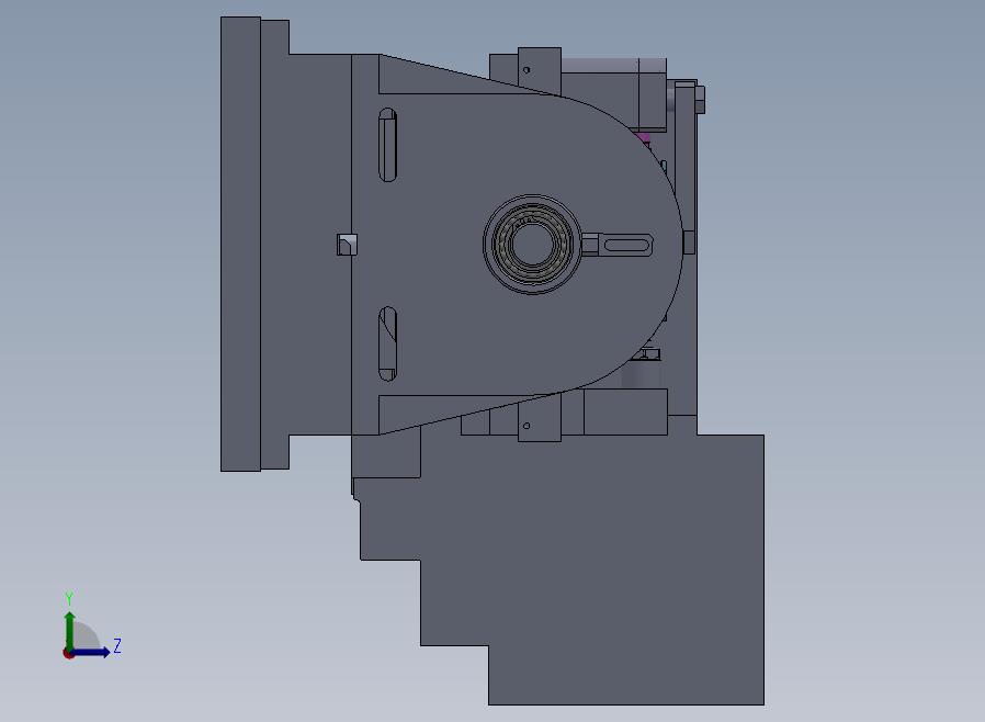 A18-精密液压工装夹具左视图