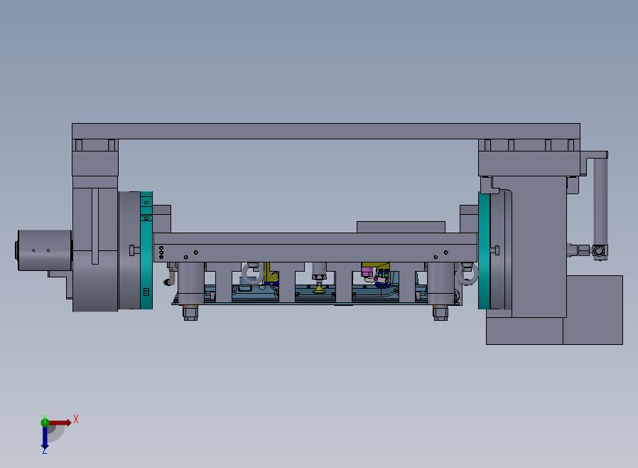 A18-精密液压工装夹具俯视图