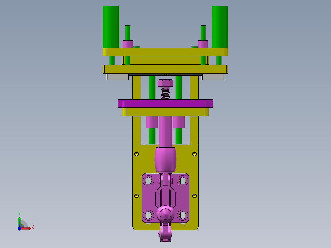 触摸板组装治具sw16可编辑前视图