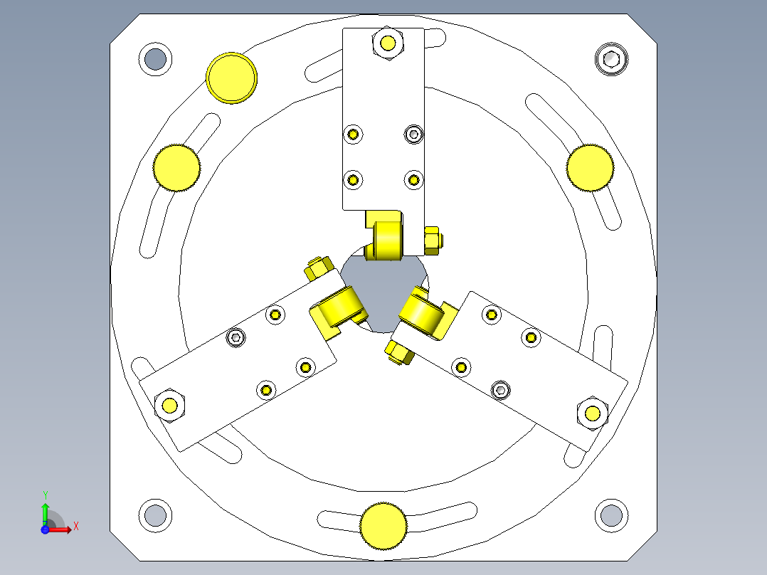 软管导向组件前视图